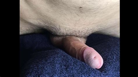 Amateur Guy Moaning While Humping Fluffy Pillow Cum Without Hands