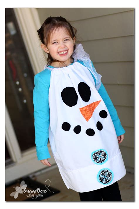 Pillowcase Snowman Dress Snowman Dress Snowman Costume Kids Costumes
