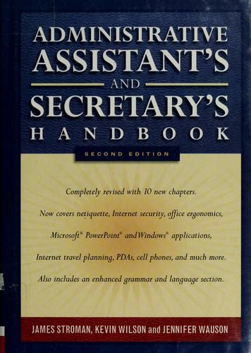 Administrative Assistants And Secretarys Handbook By James Stroman