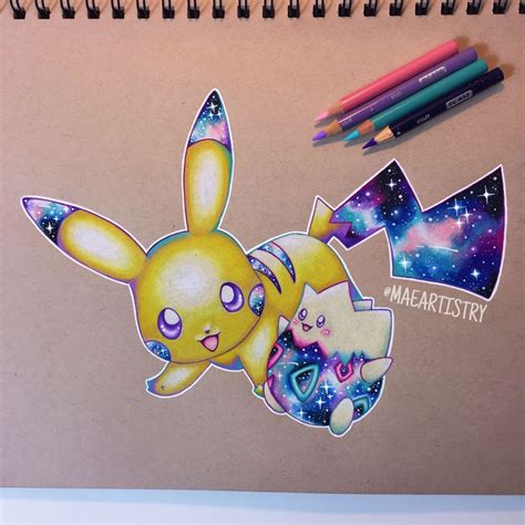 Heres A Pikachu Togepi Galaxy Drawing I Did ‣