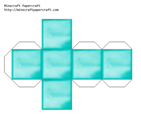 Papercraft Diamond Block Faithful 32x Armaduras De Minecraft Minecraft De Papel