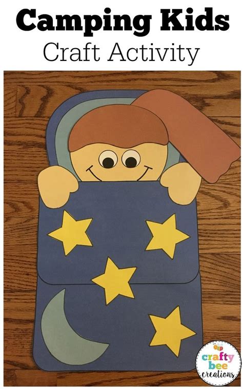 Doing camping crafts really make the kids stay busy. Camping Craft {Sleeping Kids} | Camping crafts preschool ...