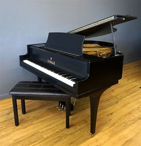 Kimball Baby Grand Piano Ebony Black New Matching Bench Cameron Piano