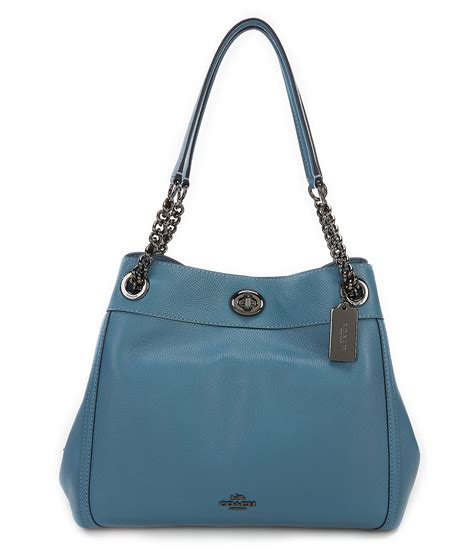 Shop For Coach Turnlock Edie Shoulder Bag In Pebble Leather At Dillards