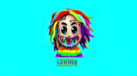 6ix9ine Gooba Lyrics Music Album Cover Celebrity Art Poster Art