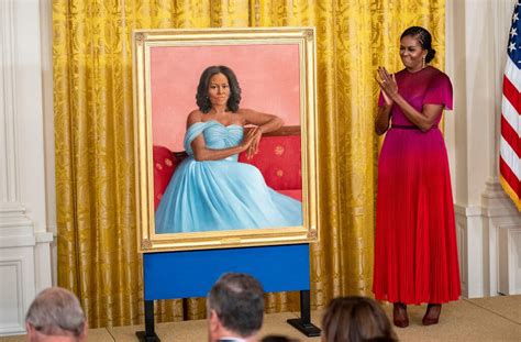 Michelle Obamas White House Portrait Arms And The Woman The New