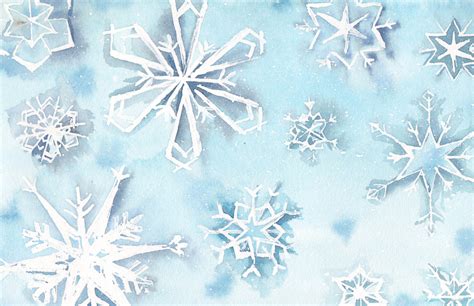 11 Falling Snowflakes Original Watercolor Esther Beler Wodrich