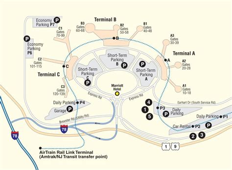 Newark Airport Map United