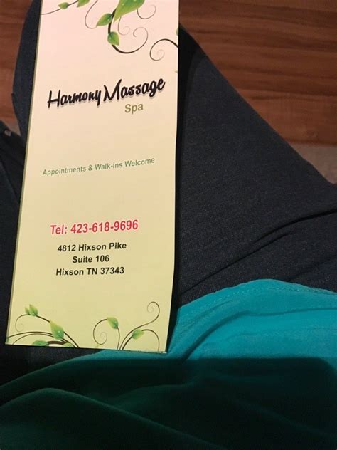 Harmony Massage Spa 4812 Hixson Pike Chattanooga Tennessee