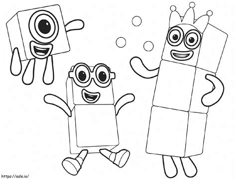 printable numberblocks coloring page