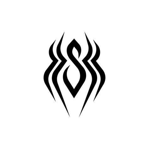 Abstract Spider Logo Icon Black Design 2373438 Vector Art At Vecteezy