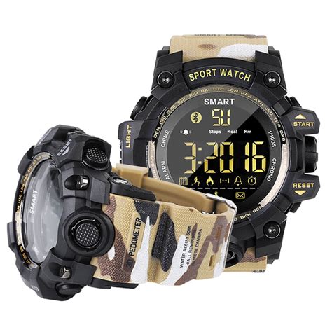 Smartwatch For Men Sports Military Army Green Camouflage Fitness Intelligent Wristwatches