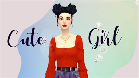 Cute Girl Create A Sim Youtube