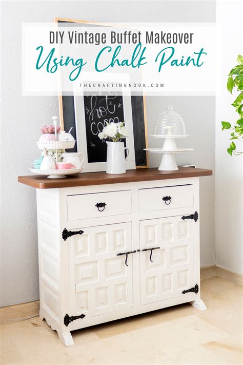 Str Diy Vintage Buffet Makeover Using Chalk Paint The Crafting Nook