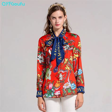 Plus Size Designer Runway Autumn Women Tops And Blouses 2017 High