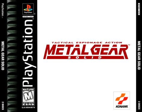 Metal Gear Solid Psx Cover