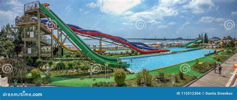 Sochi Russia June 12 2017 Water Park On The Waterfront Editorial