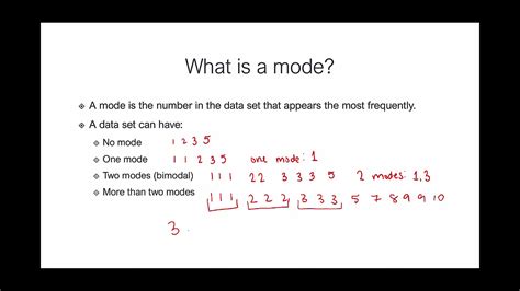 Finding The Mode Of A Data Set No Mode One Mode Or More Than One