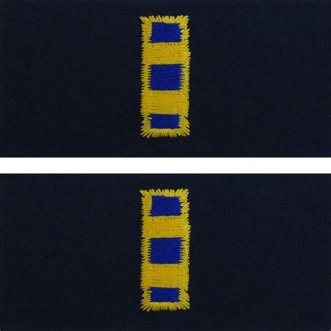 Navy Embroidered Coverall Collar Insignia Rank Usamm