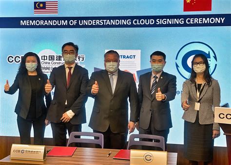 Mou Cloud Signing Ceremony At China Construction Bank Malaysia Berhad