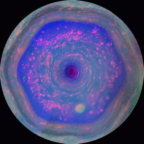 Strange Swirling Vortex Spotted High Above Saturns North Pole Ibtimes