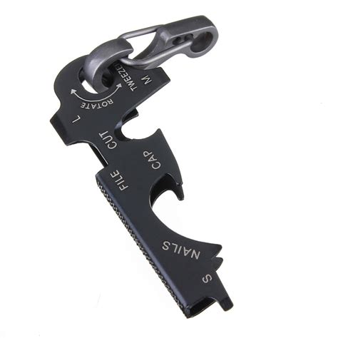 8 In 1 Keychain Gadget Utility Key Ring Edc Multi Function Pocket Tool