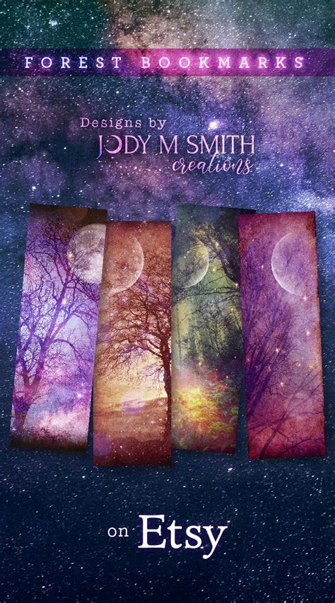Magical Bookmark Art By Jody M Smith Creations Magical Forest Trees