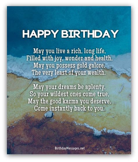 Hope you'll always be so handsome, because no one likes oldies, wrinkles and bags under the eyes. Cool Birthday Poems - Cool Poems for Birthdays
