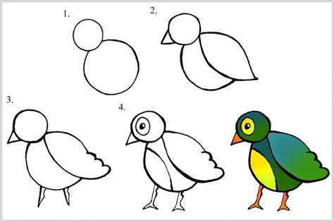 Apprendre à dessiner, c'est facile avec mômes. Comment lui apprendre à dessiner? 10 dessins faciles pour enfant | Dessin oiseau, Fleur dessin ...
