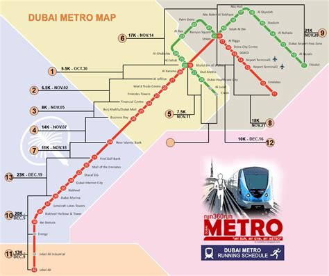 Mapa Metro De Dubai