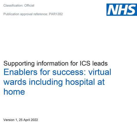 Important Guidance For Ics Leads On Implementing Successful Virtual Wards At Today Assistive