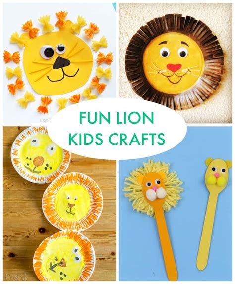 30 Lion Art And Crafts For Kids Emma Owl