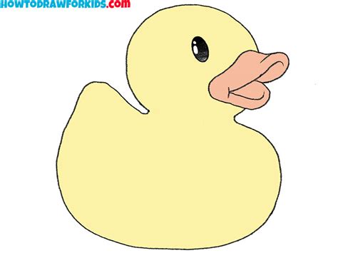 How To Draw A Rubber Duck Easy Drawing Tutorial For Kids