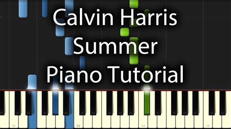 Calvin Harris Summer Tutorial How To Play On Piano Acordes Chordify