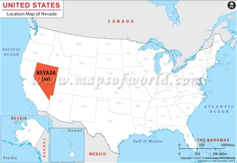 Nevada On Us Map Tour Map
