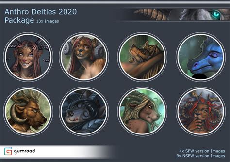 Anthro Deities 2020 Package 13x Images