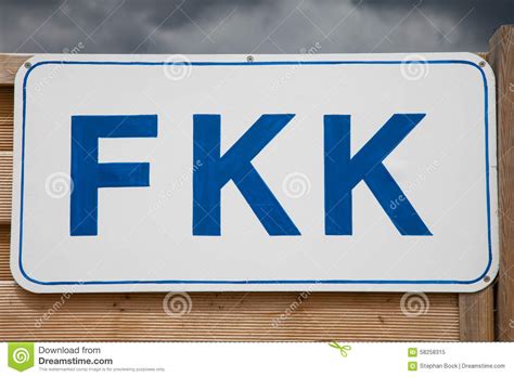 Germany Sign Fkk At Beach Stock Image Image Of Outdoor 58258315