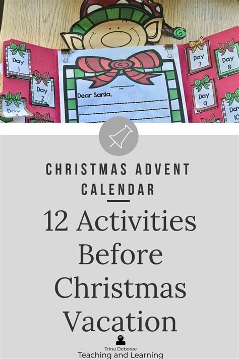 Christmas Advent Calendar Ideas And Activities For Kids Is A Great Way