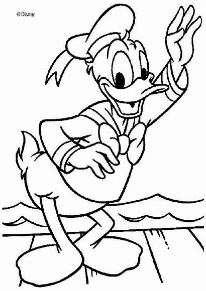 Coloring Duck Donald Disney Pages Printable Disneyland