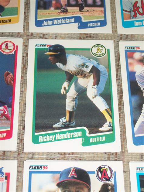 He was an outfielder who was drafted by the oakland athletics in the fourth round of the mlb draft in 1976. Rickey Henderson 1990 Fleer Baseball Card