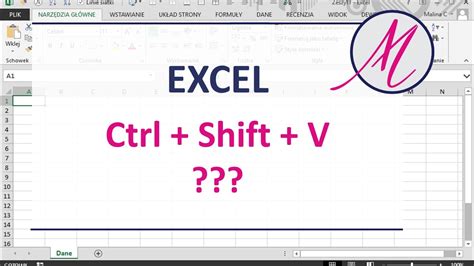 Excel VBA Skrót klawiszowy do WKLEJ SPECJALNIE wartości YouTube