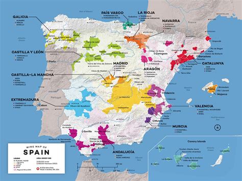 Spain Wine Map Wines Of Spain Map Southern Europe Europe