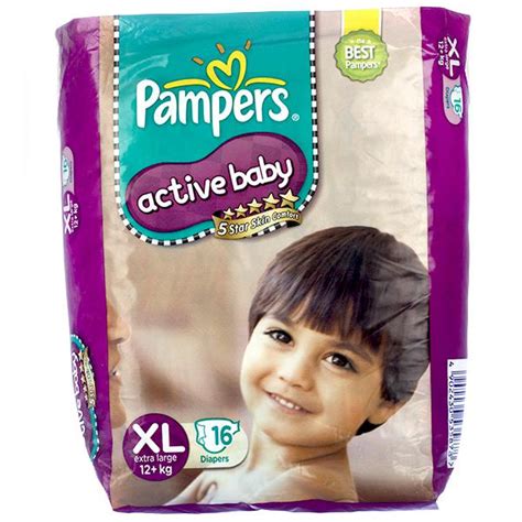 Buy Pampers Active Baby Xl Diapers 16 Pcs Online