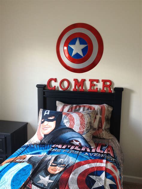 Captain America Bedroom Captain America Bedroom Boys Bedroom Themes