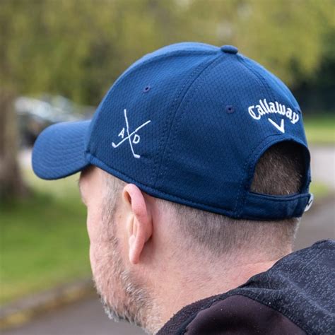 Personalised Callaway Golf Cap In Navy White And Black With