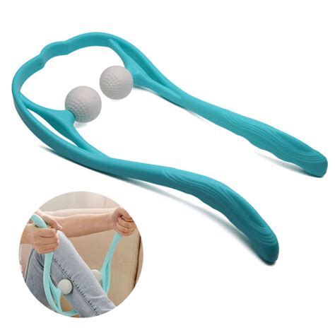 Pressure Point Therapy Neck Massager Relieve Hand Roller Massage Tool Neck Shoulder Dual Trigger