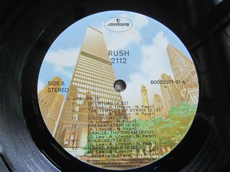 Rush 2112 Audiophile Vinyl Lp Hype Sticker Gatefold 180