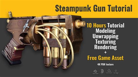 Artstation Steampunk Gun Tutorial Tutorial Full Processwith
