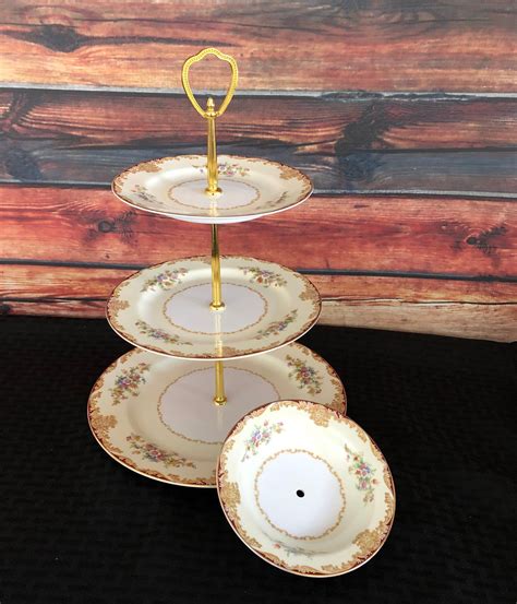 Vintage China Cake Stand 3 Tier Cake Stand Noritake China Etsy In