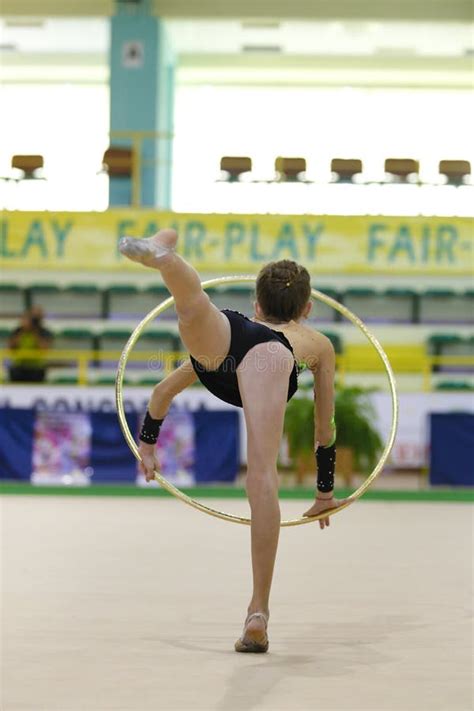 Athlete Performing Her Hoop Routine Editorial Photo Image Of Audience Championship 190408201